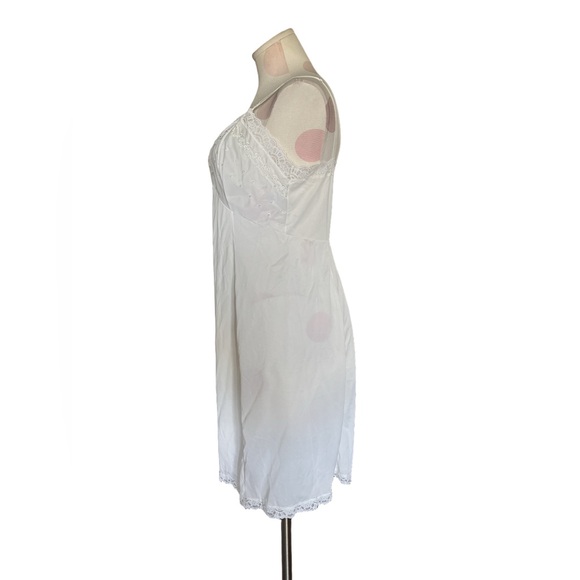 Vintage 60s coquette slip dress - white - small - Picture 7 of 8
